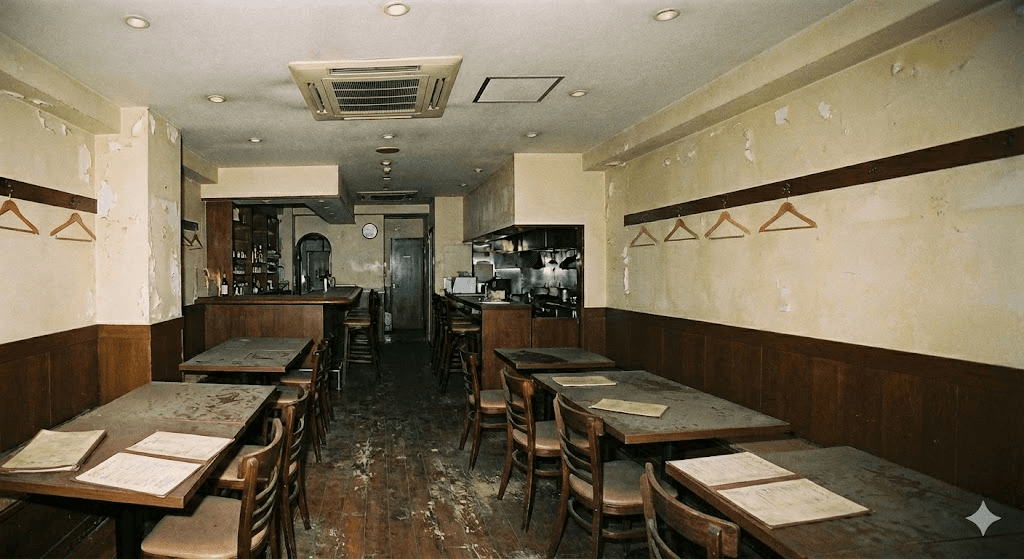 リノベーション前の店舗内装